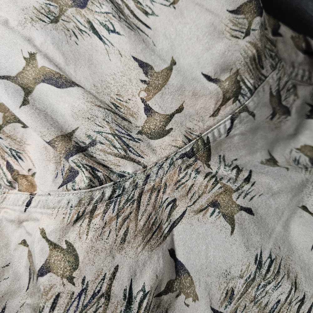 Woolrich Flying Ducks Shirt Mens XL Brown Hunting Long Sleeve Outdoors Hiking - Picture 5 of 7